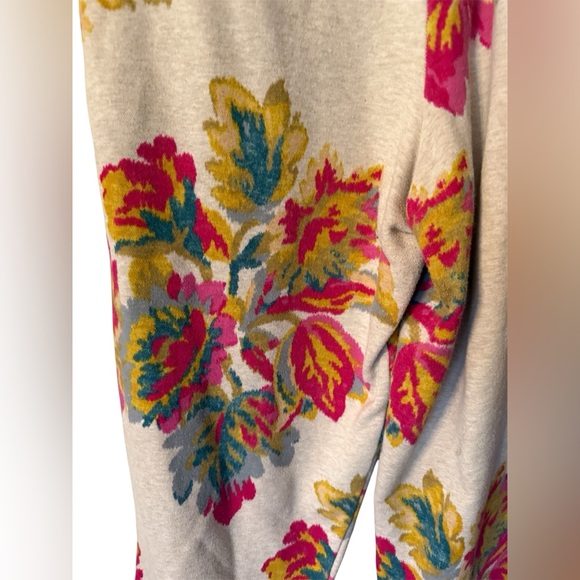 Saturday/Sunday by Anthropologie Camilla Floral Fleece Joggers - XL - Picture 4 of 8